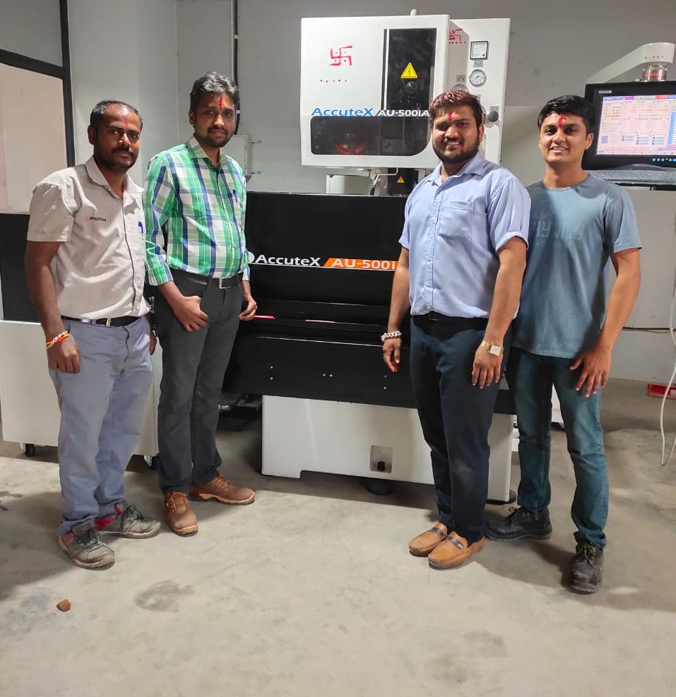 PhillipsMach_IN's tweet photo. We congratulate Pace Packaging Machines on their recent purchase of Accutex Wirecut EDM. We welcome them to the Phillips Family!
Click on the link to know more: https://t.co/0ZKguaYMG7
#Accutex #WireCutEDM #Phillips #PhillipsCNC #PhillipsMachineTools #CNCEDM #ZNCEDM #EDMDrill https://t.co/HGxPpTCI0M