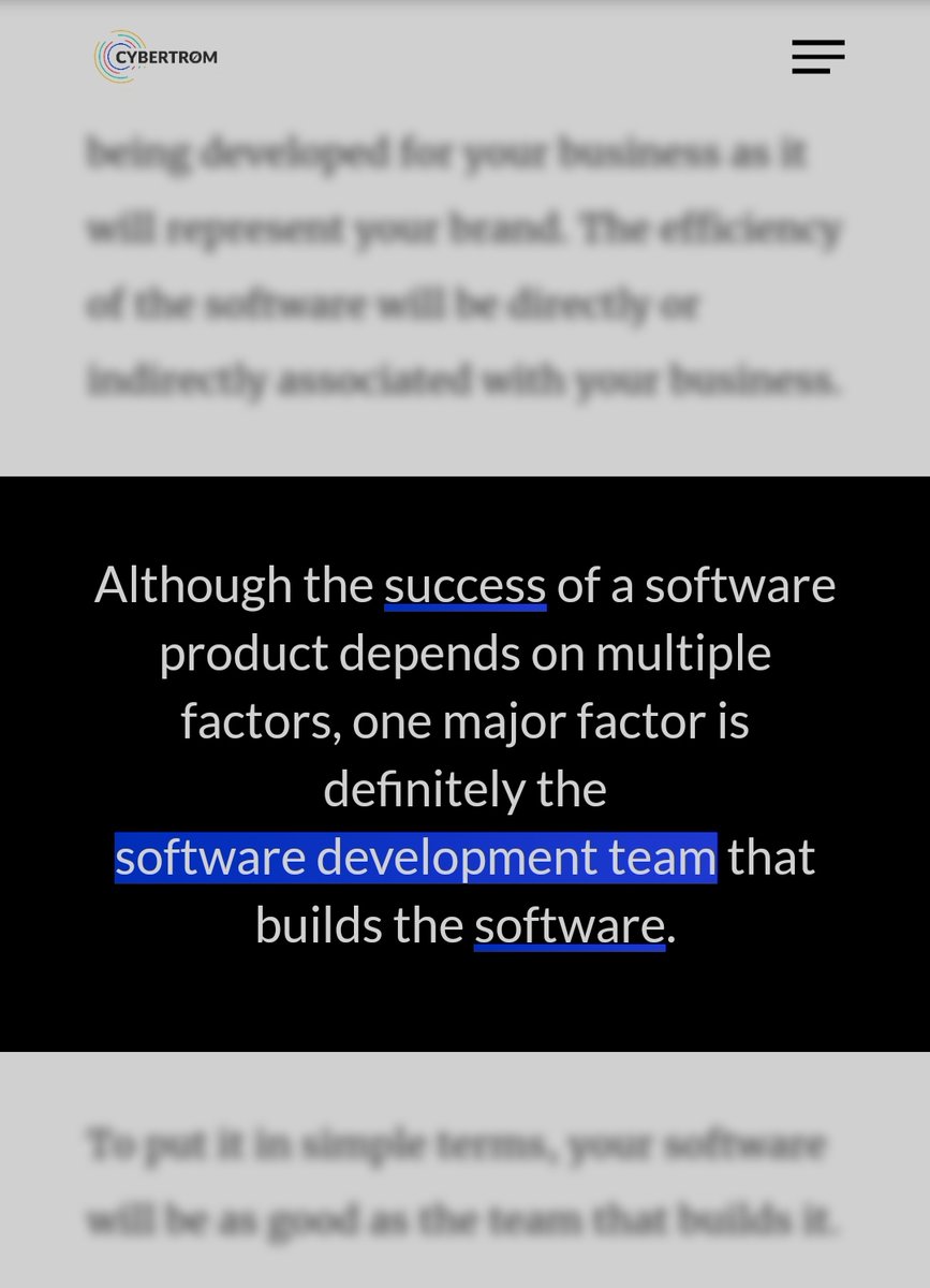 CybertromGoa's tweet image. Do we give enough credit to our dev teams? 
To find out more check out our latest blog: cybertrom.com/components-of-…