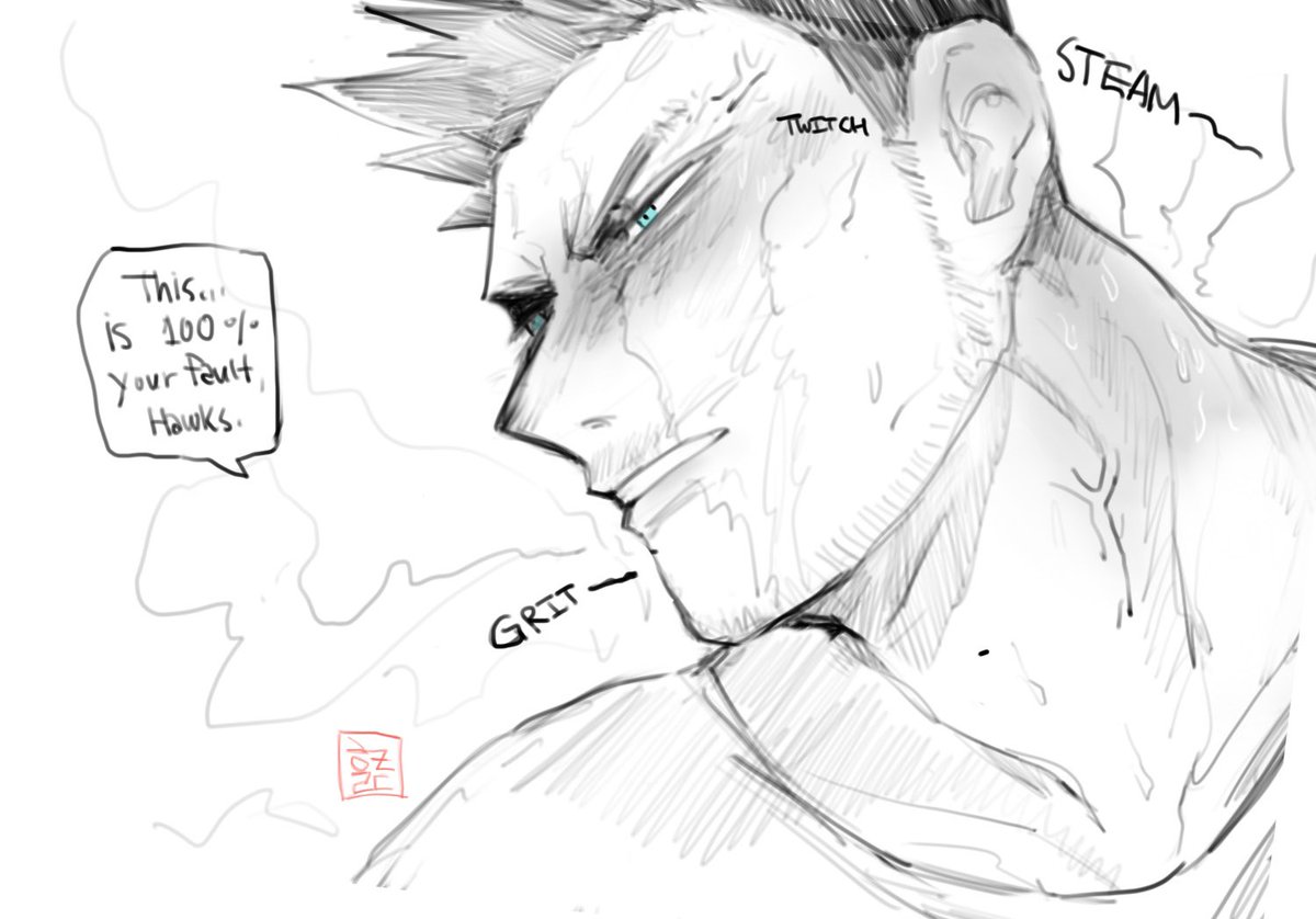 psyblix's tweet photo. #endhawks #炎ホー
A short story of Hawks who accidentally ate aphrodisiac chocolates from a fan’s Valentine present—- 
(Very original, I just needed a reason to draw some smut u_u)
NSFW/R18: https://t.co/4OMzXua2ds https://t.co/vHjazL3UrL