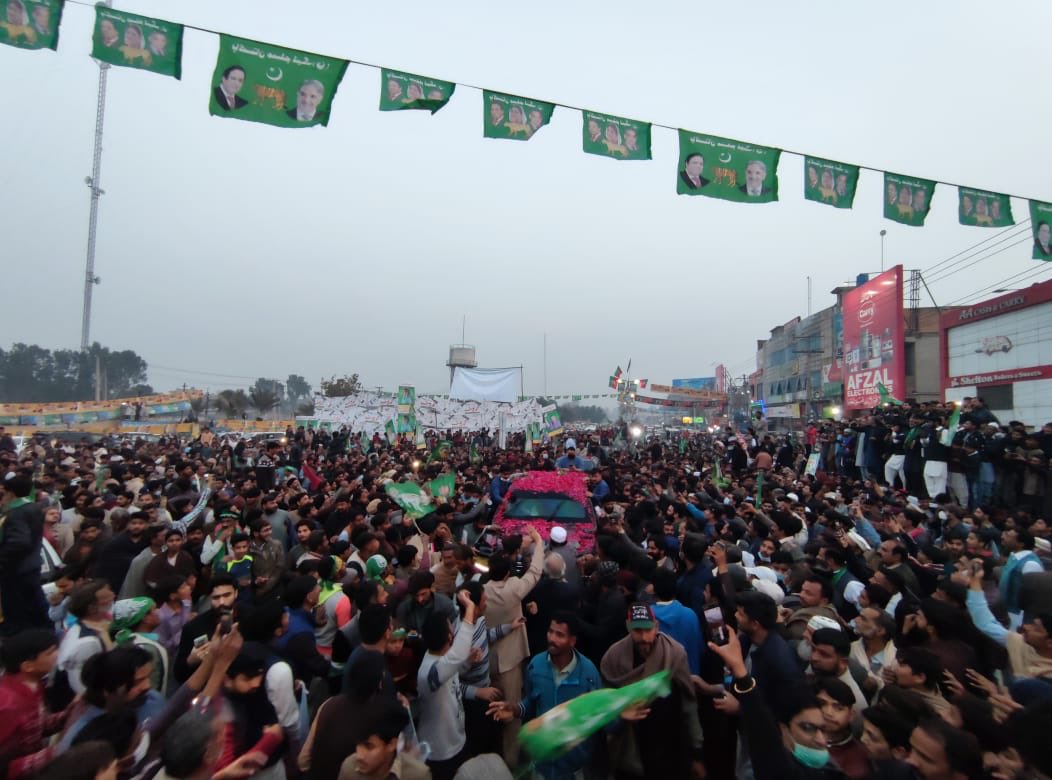 Wazirabad city. My car in a sea of affection Masha’Allah