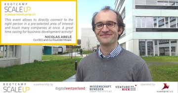 venturelab_ch's tweet photo. Follow the success of Nicolas Abelé of Miraex. The Scale up Bootcamps connect high growth startups with industry leaders in #Mobility, #SmartCities, #IndustrialTech, and more.
Apply now: https://t.co/11WbtN0zF2 
#SwissStartups #ScaleUpBootcamp #VLabAcceleration https://t.co/ijCAMK2EeS