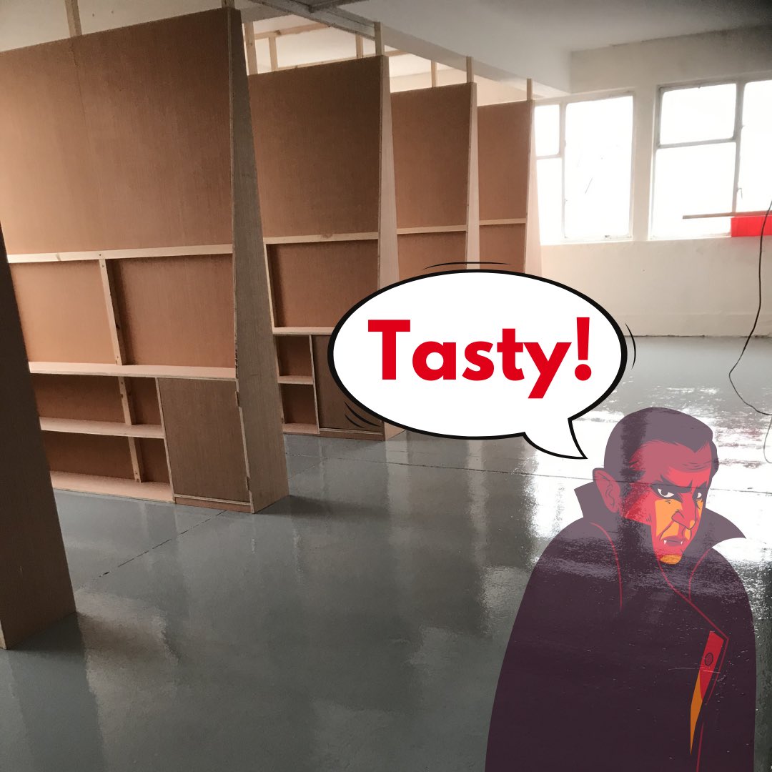 €€IMPORTANT ANNOUNCEMENT€€ As we mentioned yesterday we have had a major revamp 🧛‍♂️of our studio spaces, having closely worked with <a href="/interv_arch/">IA</a> to create COVID safe workspaces for our current and future studio holders. 1.