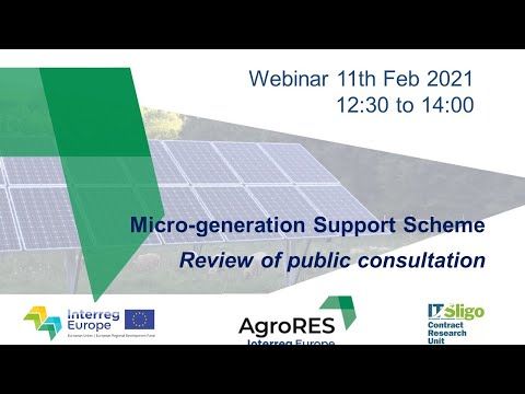 ATU_CRU's tweet photo. Did you miss the Micro-Generation Support Scheme review webinar? Don't worry you can now watch it back on youtube. @AgroRESproject @interregeurope @SEAI_ie @PlanEnergy @itsligo #seaisec #microgeneration #SOLAR #hydro #wind #CHP
https://t.co/ujnYzwhO2I https://t.co/6894MXYjAO