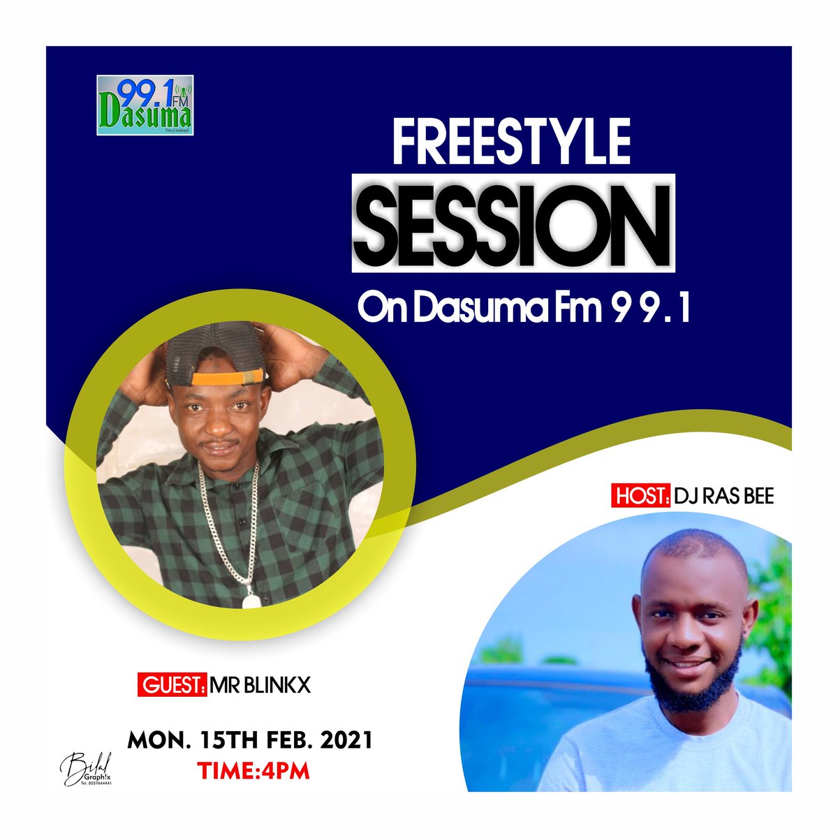 Join Dasuma Street Drive today let's blaze the air with Raps together 
@Dasuma_FM_99.1Mhz