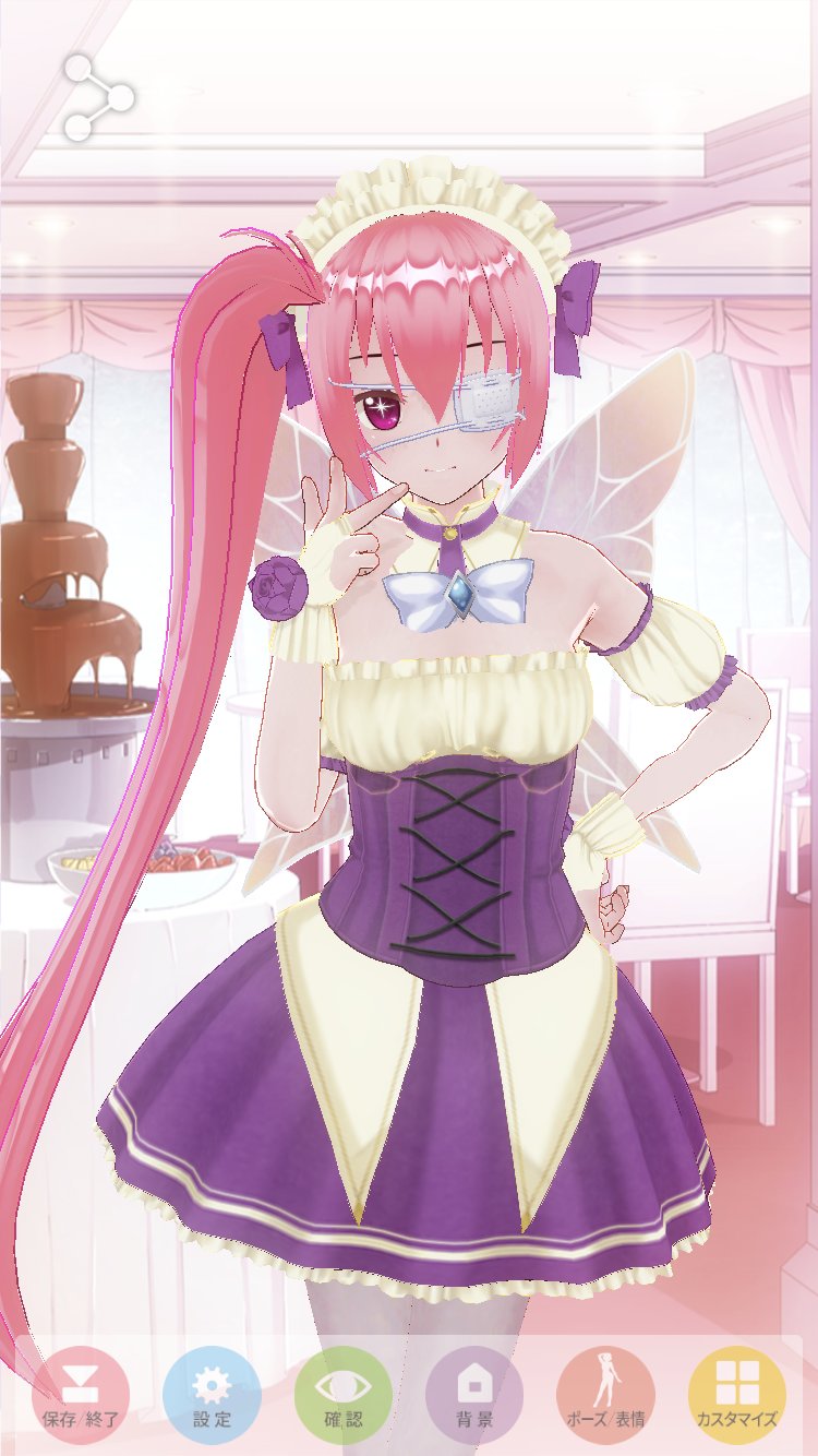 Refuse Dump １日遅れですが バレンタインデー の フランチェスカ 北海道 キュートウェイトレス姿に妖精の羽を付けてみたよ カスタムキャスト フランチェスカ アニメフランチェスカ T Co Wxop0cetj8 Twitter