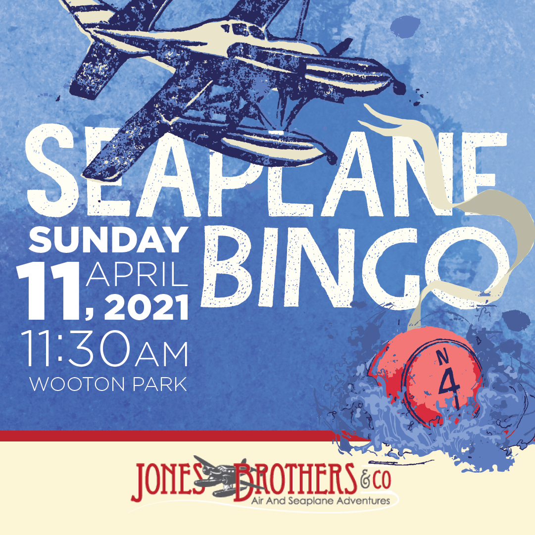 Seaplane Bingo has resumed! Once again you can win fabulous flight adventure packages and help fund the Jones Brothers $10,000 Aviation Scholarship! April 11 at 11:30. Visit jonesairandsea.com/bingo for more information. <a href="/SeaplanesOrg/">Seaplane Pilots -SPA</a> <a href="/TavaresFL/">Tavares Florida</a> <a href="/visitlakefl/">Visit Lake</a>