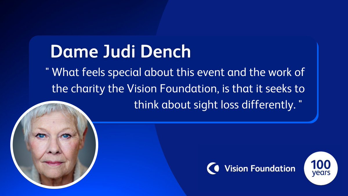 Vision_Fdn's tweet photo. In 1996, Dame Judi Dench became the first performer to win two #OlivierAwards in the same year! 🎬 

Hear from Dame Judi, Hayley Mills, and Stephen Fry on February 25th at #SightLossInTheSpotlight - Claim your free ticket: https://t.co/PReI2PuO6z 🎟 https://t.co/VGSnm0Y3Wy