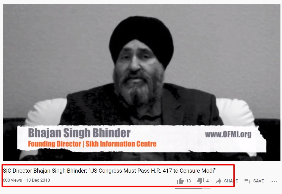 Pieter is close associate (read hired by) Bhajan Singh Bhindar, founder of OFMI (Org for Minorities of India) that considers itself an anti-Gandhi 'crusader' & is Pro-Khalistan. They also campaigned to free Bhullar (convicted Khalistani terr0r!st) & lobby against Modi in US.2/9