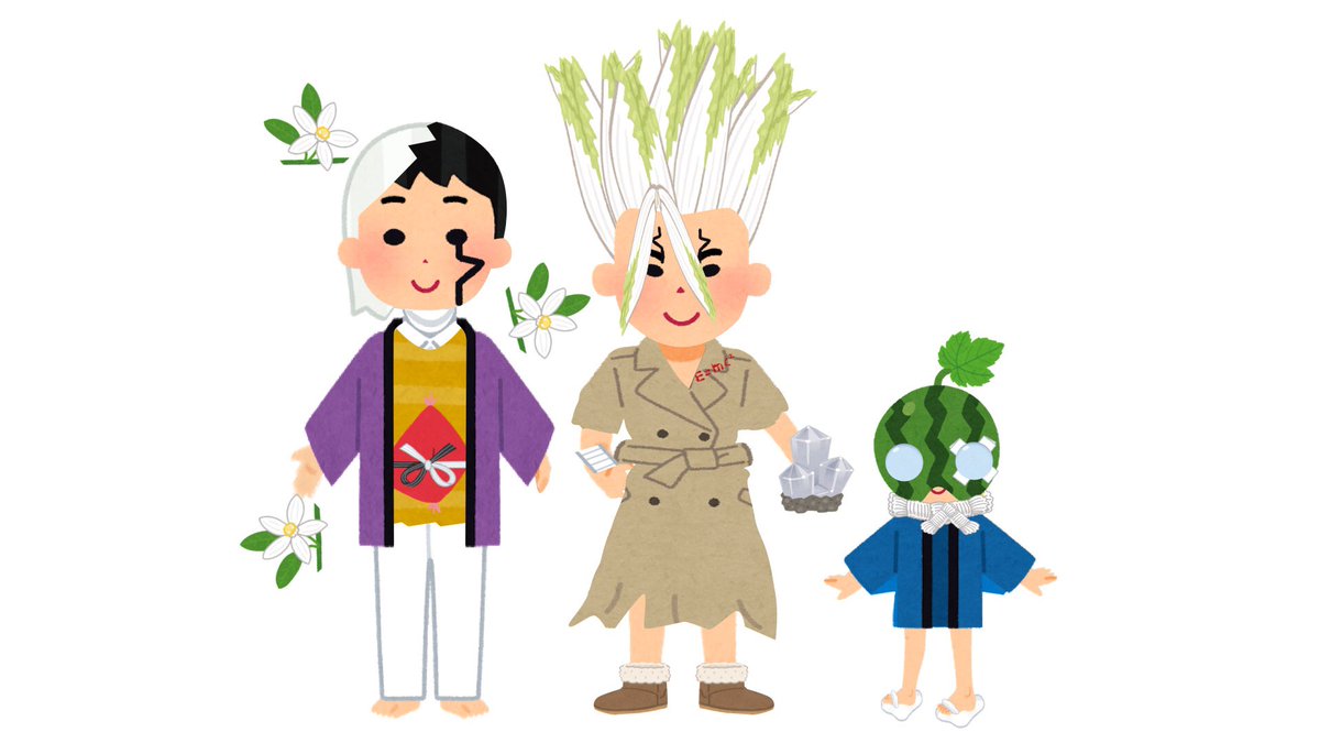 フラン Vtuber いらすとやでめっぽうかわいいスイカを作りました ほんとは頭の縞模様はがれてるから そこも再現したかった 技術不足 次は誰つくろうかな 科学使いか メスゴリラか 雌ライオンか 実質2択 Drstone ドクターストーン