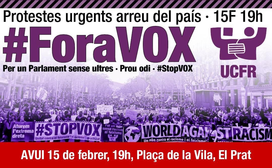 🔴⚫ALERTA ANTIFEIXISTA🔴⚫

Aquesta tarda a les 19:00 a la plaça de la Vila, cap espai per al feixisme!