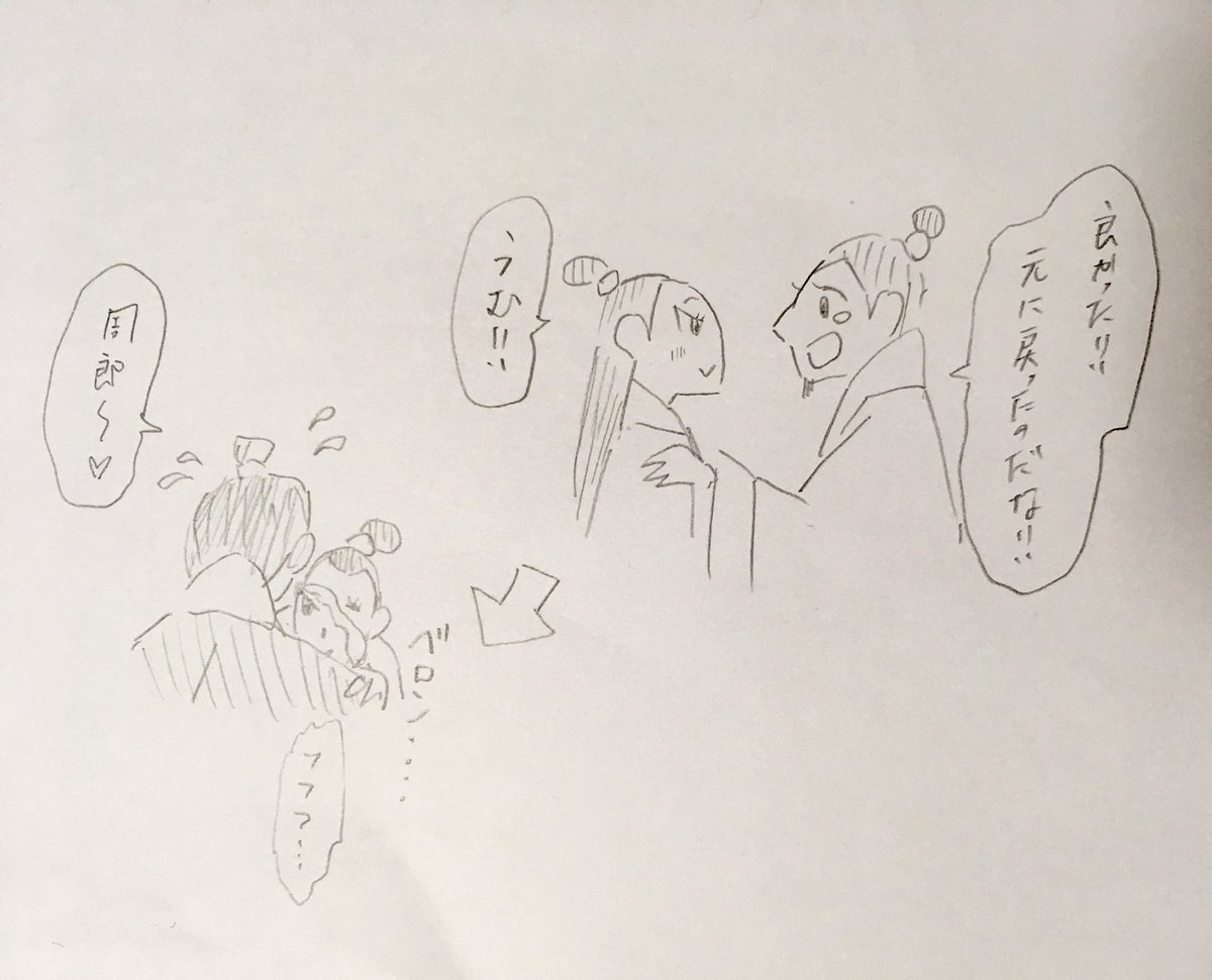 元に戻ったことを喜ぶ孫策だったが…… 