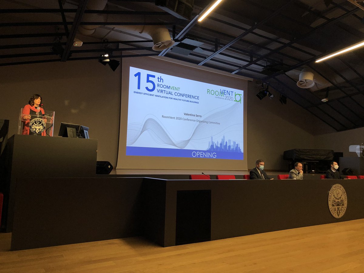 EnricoFabrizio2's tweet image. Opening ceremony of #roomvent2020 virtual conference from Politecnico di Torino Aula Magna in Torino ! Keynotes, research papers presentations, workshops at roomvent2020.org