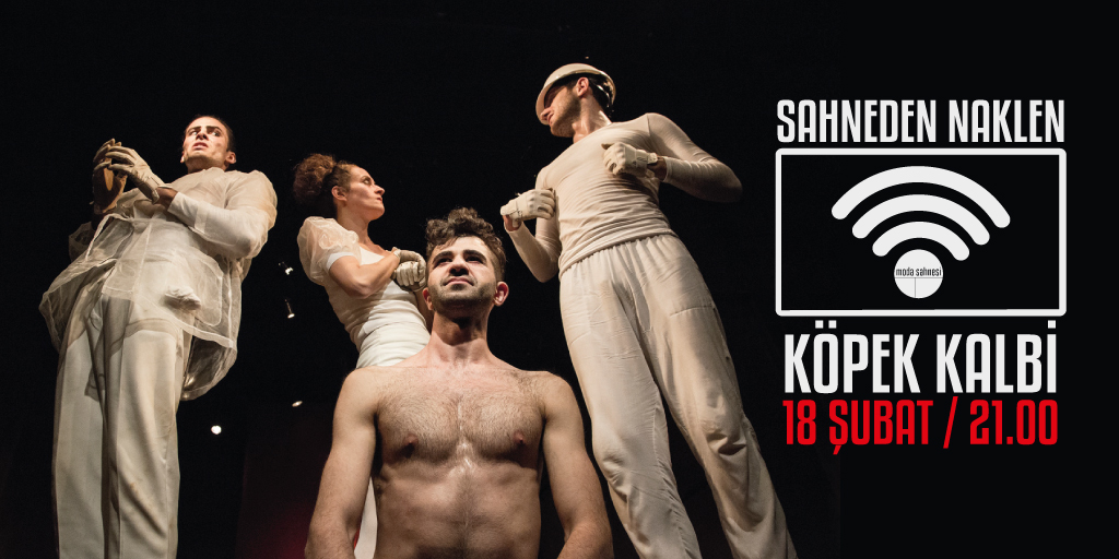 Sahneden Naklen 

Köpek Kalbi - Küçük Salon⭐️
18 Şubat saat 21.00'de 
#modasahnesi'nde 

<a href="/KucukSalon/">Küçük Salon</a>

Bilet satın almak için🔻
modasahnesi.com/kopek-kalbi-ku…

#küçüksalon
#kopekkalbi
#sahnedennaklen
#canliyayin 
#tiyatro