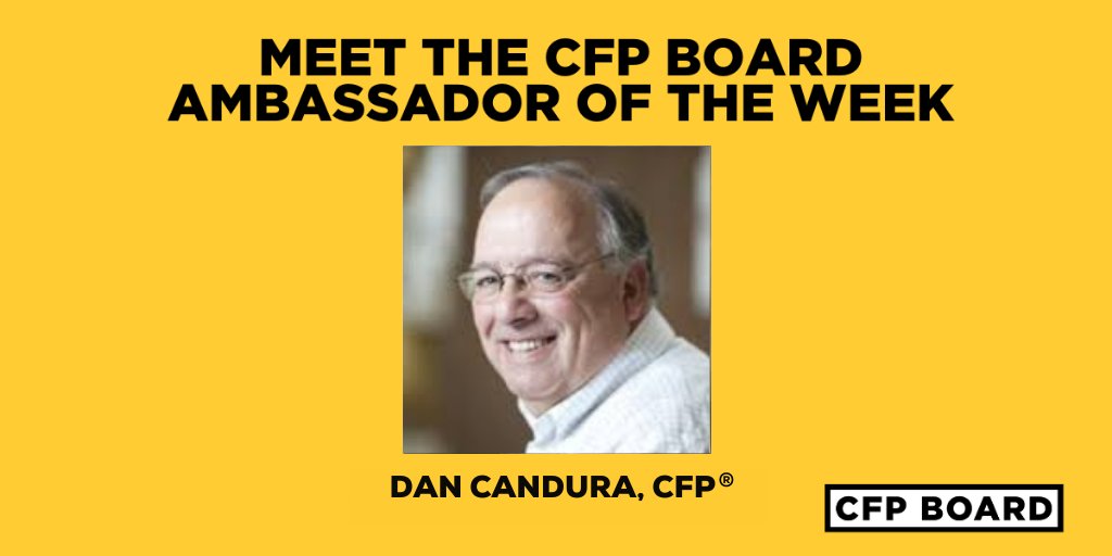 CFPBoard's tweet photo. CFP Board's Brand Ambassador of the week is Dan Candura, CFP®. Dan provides ethics training across the U.S. through in-person courses and webinars. We are proud to recognize our dedicated Brand Ambassadors. #financialplanning #CFPprofessional #LetsMakeAPlan https://t.co/qAKRLth1nc