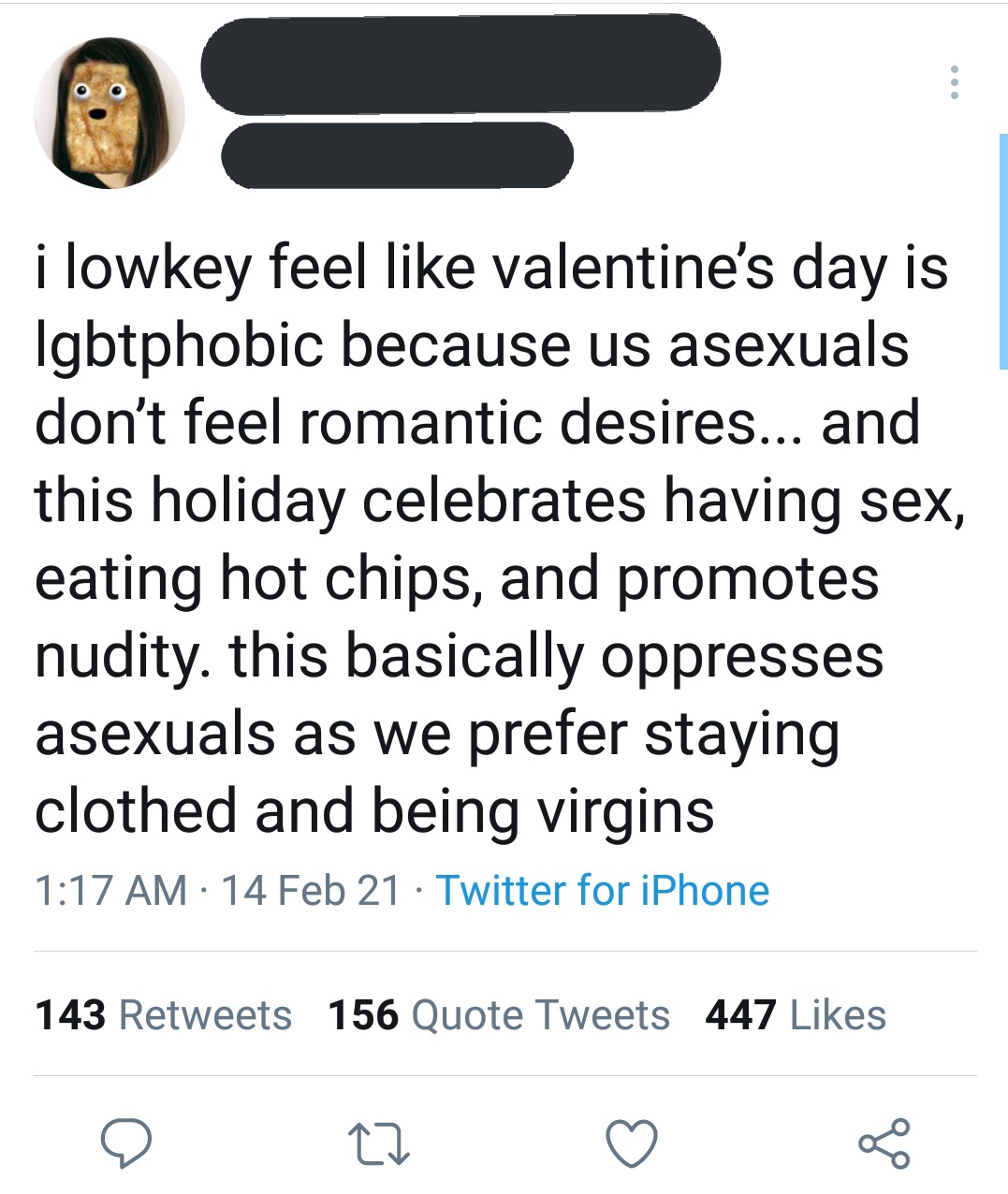 AphobeHottakes(See Pinned) on Twitter "Valentine's day copypasta KW