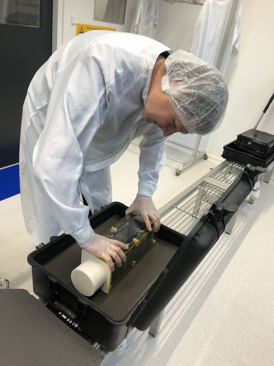 DISCOVERER_EU's tweet photo. The 3U satellite SOAR was shipped of safely from @GomSpaceGroup in Aalborg. This marks a successfully “FAR: Flight Readiness Review”. SOAR will start it´s trip to Texas, USA to be launched in May 2021 with SpX. @EUeic #SOAR #satellite #launch #Space #research #EICPathfinder https://t.co/N9O5N0rOyc