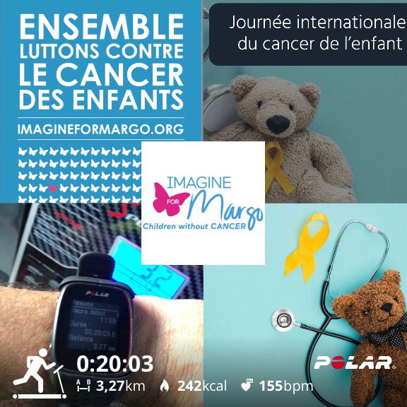 RodierEmmanuel's tweet photo. Journée internationale du cancer de l’enfant. Ensemble soutenons la recherche avec @ImagineforMargo ! #teamimagineformargo #gofightwin 🦋 @PolarGlobal @KmForChange @Carrosse4elena @EnfanceetCancer @Grandirscancer @CancersEnfants @AssoWAugustine @AssociationWar1 @AssoALF https://t.co/t8AACh7N2Z