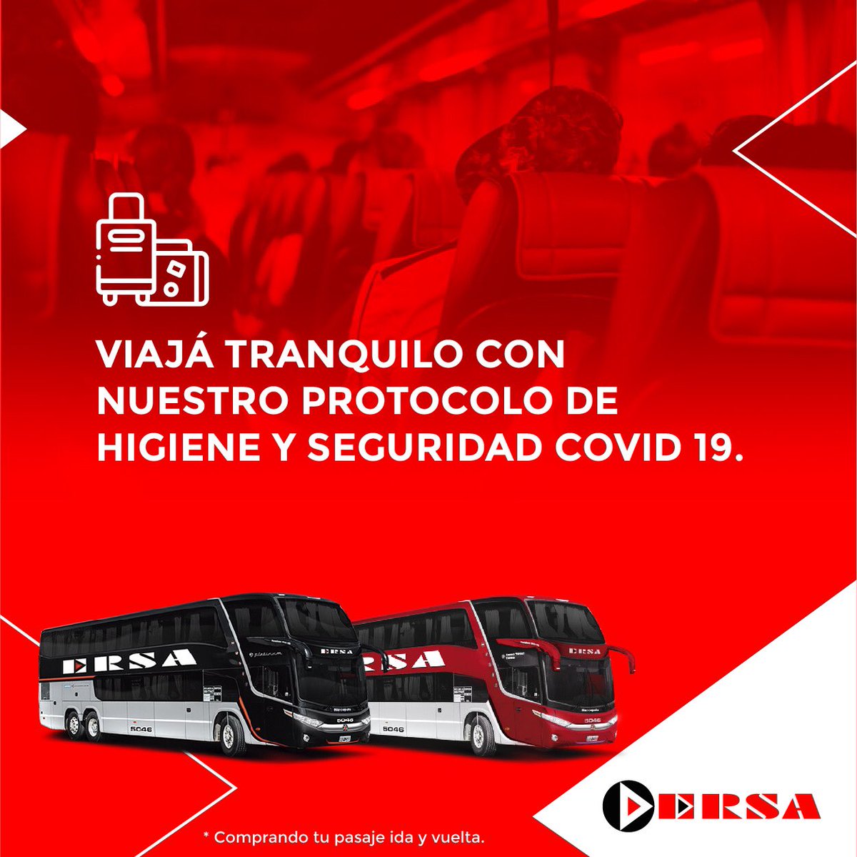 ERSA_ok's tweet photo. Atención querido pasajero ☝️📣🚌
Hasta el 30 de marzo tenes un 50% de descuento en todos nuestros servicios de #LargaDistancia 😱
Compra tus pasajes ingresando a 
https://t.co/sOcFWc9GRX o comunicándote al 0800-777-3772 📲💻
#Ersa #SabeLlevarte #Volvimos https://t.co/s8Nl4tDB7F