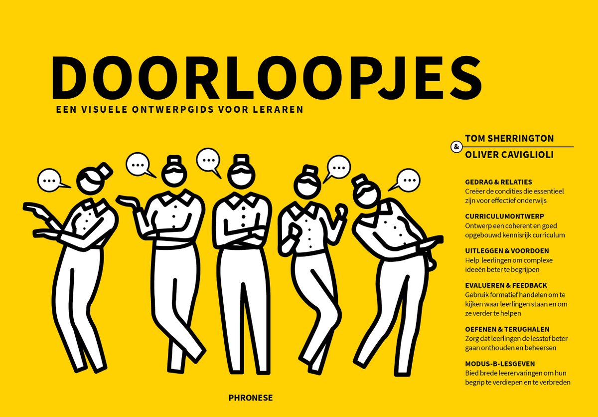 Doorloopjes: een visuele ontwerpgids voor leraren is inmiddels met korting voor te bestellen (€ 20,95 i.p.v. € 25,95). Check deze pagina voor alle info (bijv. over de gratis versie die later dit jaar verschijnt): uitgeverijphronese.nl/?page_id=765