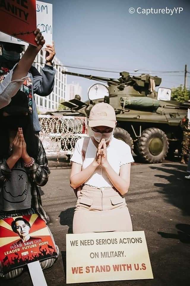Save Myanmar. We want Democracy