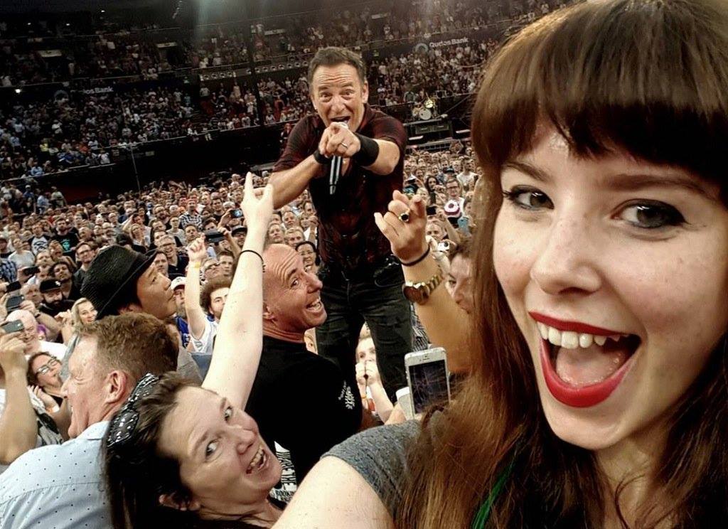 La mejor selfie de la historia. #TheBoss #BruceSpringsteen