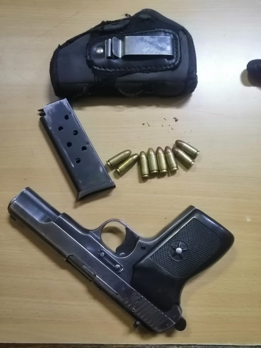 JoburgMPD's tweet image. #IllegalFirearmsOfTheStreets of @CityofJoburgZA is lives saved. 
1x suspect arrested by #JMPD IIOC Reaction Unit officers for possession of an unlicensed firearm. The firearm was tested on the JHB Reaction Channel &amp;amp; it came out positive as stolen per Booysens case.
#WeServeJoburg
