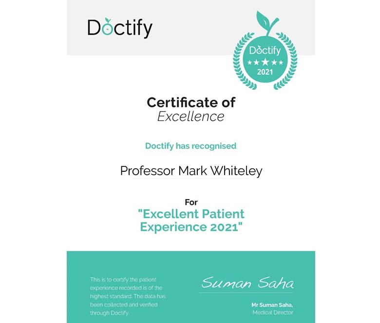 MarkWhiteley's tweet photo. Very proud of my "Excellent Patient Experience 2021" awarded by Doctify for my treatment of patients with varicose veins, leg ulcers, thread veins and Pelvic Congestion #veins #veintreatment #varicoseveins #ulcer #VLU #legulcer #PCS #pved https://t.co/Y0EvoCgpKl