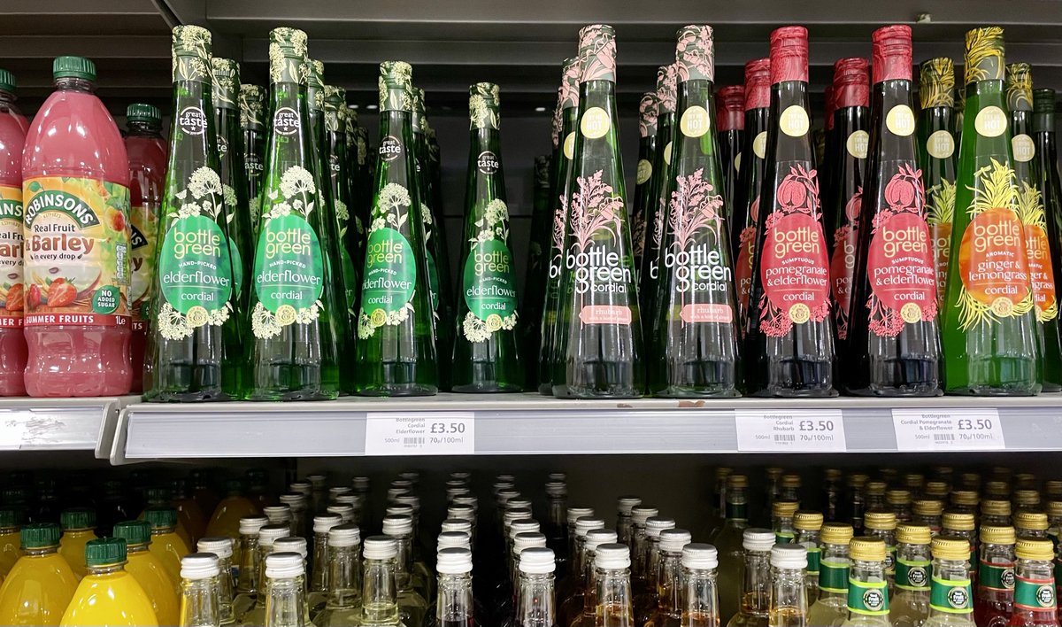 bottle green's packaging tweak elevates flavour coding at the expense of a characterful logo, but bottle shape and capsule design save the day. #shelflife #osbornepike #redesign #branding #packaging