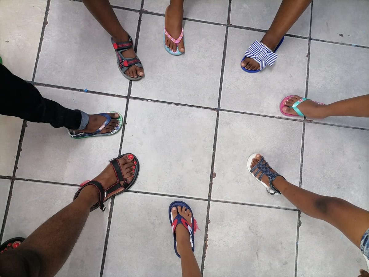 Cprogressive's tweet photo. CPC learners came out in full support of CHOC flip flop day. Not only did they turn out in their flip flops but foundation phase got on with coloring in support of a very good cause. Children suffering from cancer could use all the support they can get. https://t.co/yrGO9CWmQj