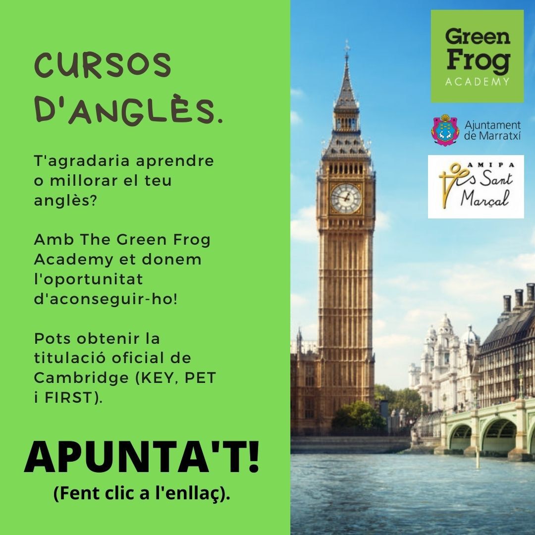 IesSant's tweet photo. Aquí podem tenim el cartell sobre els cursos d'anglès que ofereix l'AMIPA de l'institut. Esperem que vos agradi! https://t.co/yTappIFxUc