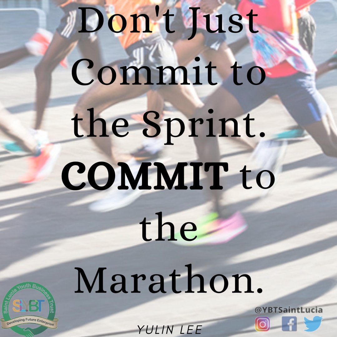 Good Morning & Happy Monday!

Today's message is a reminder that we are in it for the long haul. The commitment is always to lasting success!

#GoodMorning #MondayMotivation #CommitToTheMarathon #LastingSuccess #NothingWorthHavingComesEasy #EntrepreneurLife #SmallBusiness #SLYBT