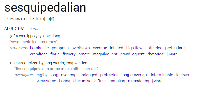 can fulfil some of the following:1) show off how clever and *sesquipedalian* you are for an ego boost and to force people to spend time interpreting what you said to counter it/3