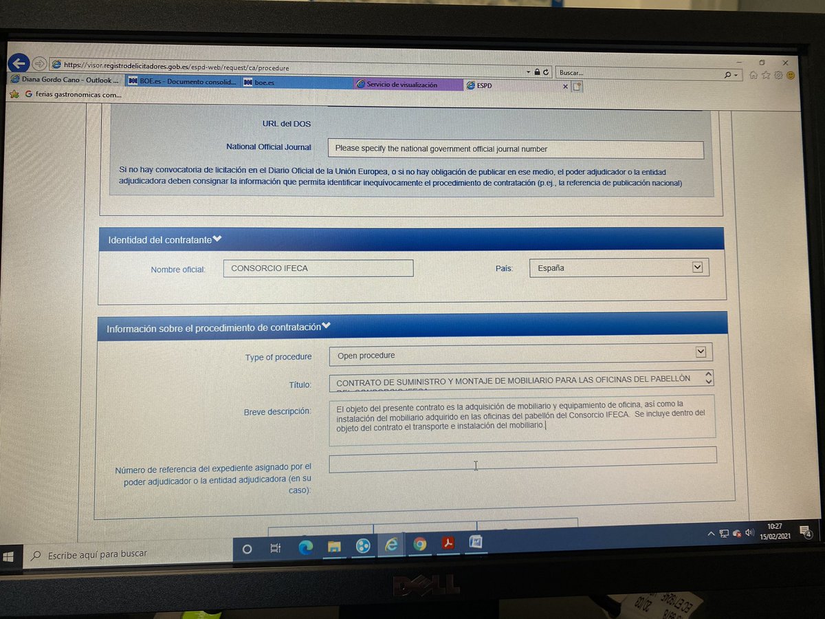 DianaGordoC's tweet photo. Configuración de DEUC para licitadores, acceso en XML desde la PLACSP ✔️ facilitando lo posible.
¿Sois de incluir en pdf el modelo y como anexo al PCAP? #contrataciónPública #DEUC #gestionando https://t.co/k85HApcUNn