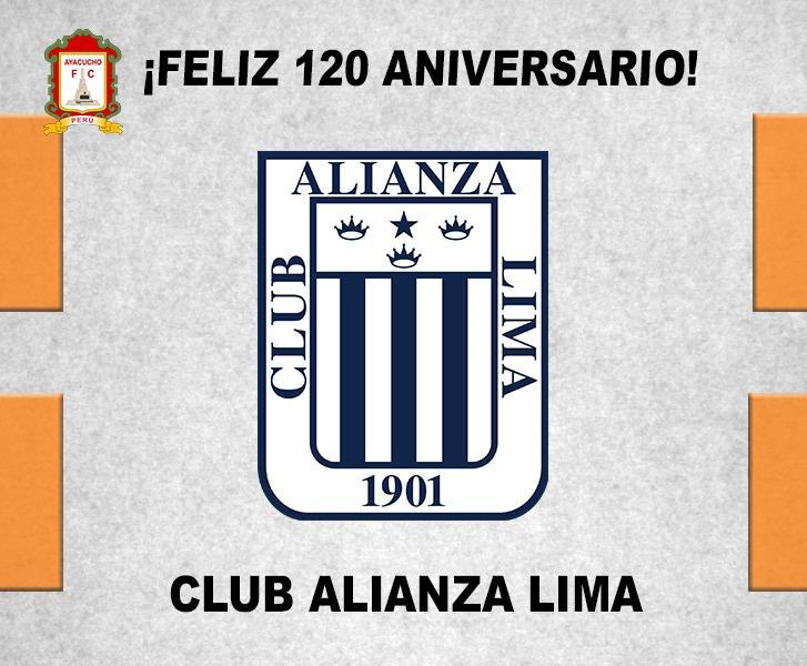 🟠⚪#AyacuchoFC l Ayacucho Fútbol Club saluda al Club Alianza Lima con ocasión de celebrarse sus 120 años de vida institucional. ⚽
🎖️ ¡Feliz 120 aniversario Alianza Lima! 🎖️
#FelizAniversario
#FuerzaAyacucho 💪
#VamosZorros 🦊