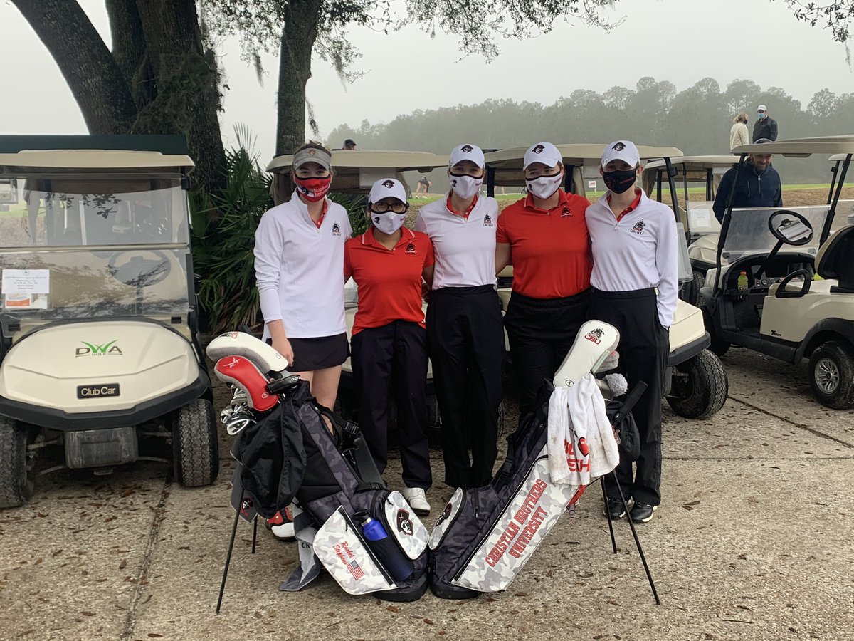 mbricegolf1's tweet photo. Beautiful 70* day in Florida for @CBU_Golf day for@the first round of the spring golf season.  Already winning the bag game, let’s make some noise in the men’s and women’s tournaments! ⚡️TCB⚡️ #BeElite #thinklikeawinner https://t.co/mLnbgq9U5e