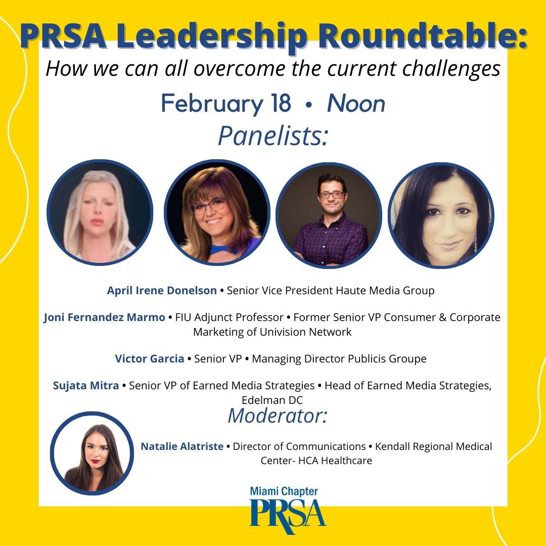 2021 is no easier than 2020. Join me and this awesome group of panelists on how to overcome current challenges. #prsaleadership lnkd.in/eeMqhkr #pr #communications <a href="/PRSA/">PRSA</a>