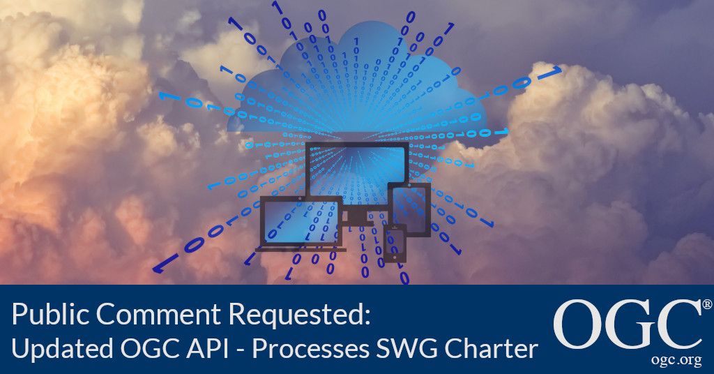 opengeospatial's tweet image. Public comment sought on new work items for the OGC API - Processes Standards Working Group, including extensions to #OGCAPI - Processes that will simplify the deployment of āgeospatial processing appsā and chained workflows go.myogc.org/3deQHcF #OGCPubCom #CloudAPI