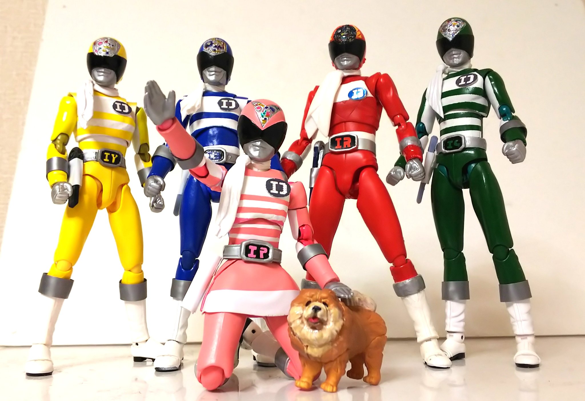 希少 電子戦隊デンジマン デンジ犬 アイシー フィギュア ソフビ人形 昭和 希少 電子戦隊デンジマン デンジ犬 アイシー フィギュア ソフビ