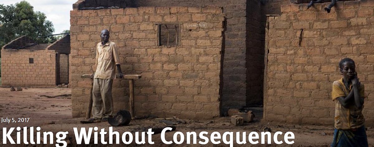  #Ngaïssona and  #Yékatom are the highest ranking anti-balaka leaders to face trial, and the 1st at the ICC for crimes committed since 2012 in Central African Republic.  @hrw has documented crimes committed by both  #antibalaka &  #Seleka rebels in  #CARCrisis:  https://www.hrw.org/report/2017/07/05/killing-without-consequence/war-crimes-crimes-against-humanity-and-special