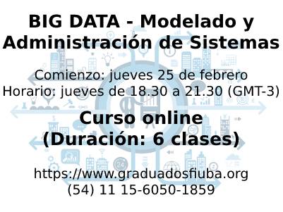 GraduadosFIUBA's tweet photo. BIG DATA - Modelado y Administración de Sistemas | Curso Online

Inscripción en: https://t.co/3O1Uo4gxqK

Más info en: https://t.co/CWTcAt6zgW https://t.co/uK32gyju3M