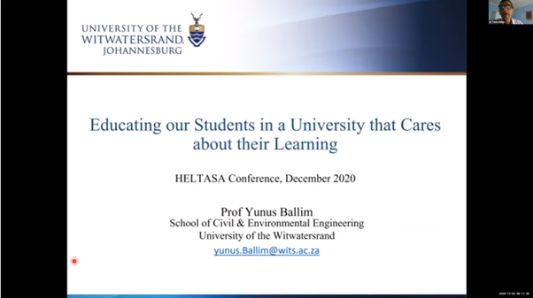 For #HELTASA2020, Prof Yunus Ballim of <a href="/WitsUniversity/">Wits University</a> gave a rousing address about how a university's culture, which is constructed by its founders and directed by its leaders, determines how students learn. 

Listen to his insightful speech at the link: bitly.ws/aRgV