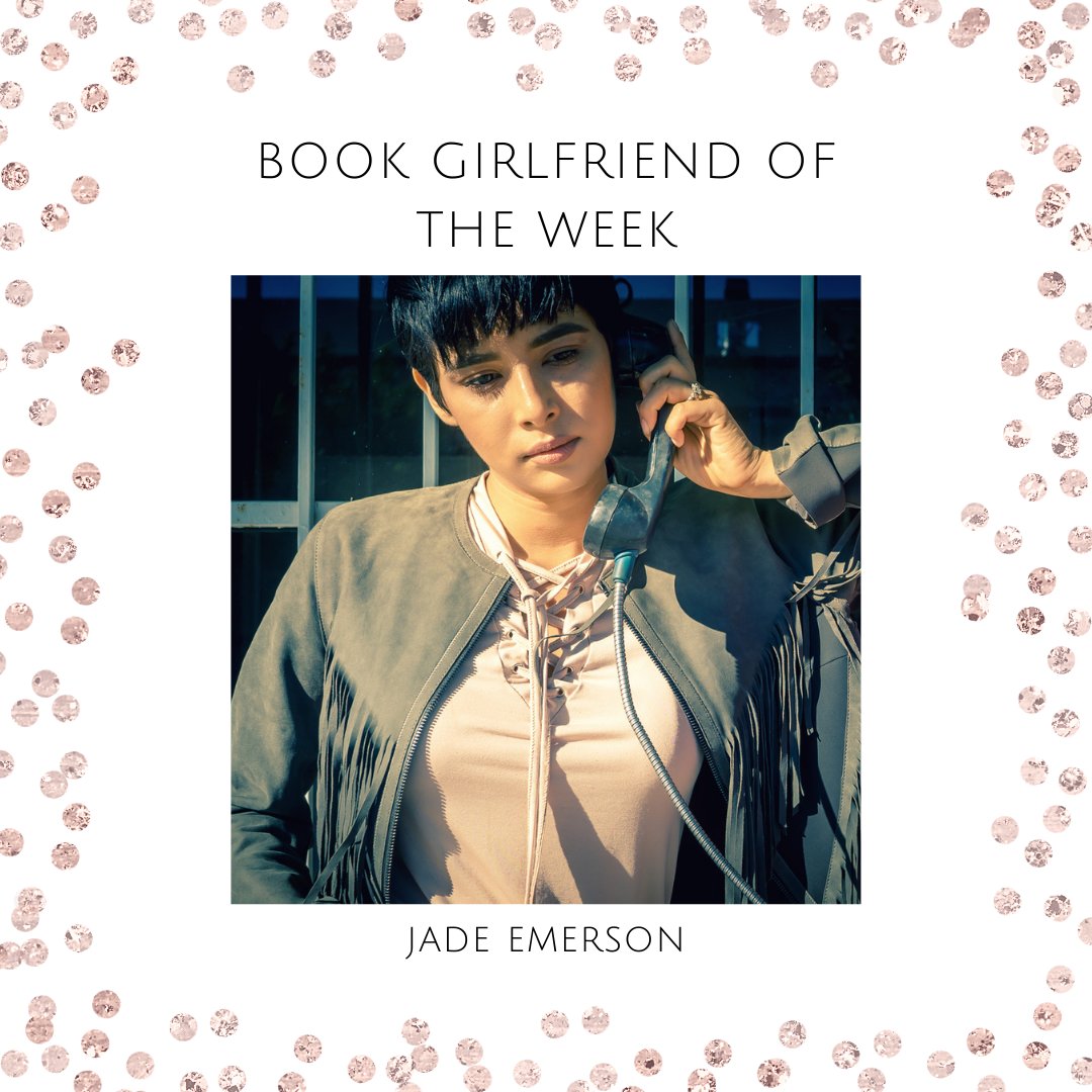 This is BOOK GIRLFRIEND OF THE WEEK!

Let's get to know Jade Emerson from CLASH &amp; BANG.
Jade blasted onto the scene with CRASH &amp; BURN, where she never anticipated falling in love with Portland's biggest, sexiest troublemaker. 

#lesfic #sapphic #queergirls #queerreads  #ffromance