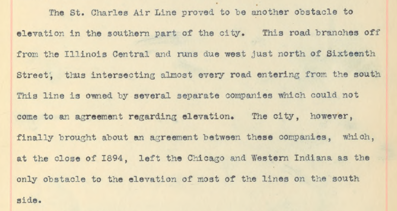 The multiple owners of the St. Charles Air Line made it difficult to come to an elevation agreement, & the fact that it intersected every rail line that entered the city from the south meant that it became a (rail)roadblock for elevated a lot of rail lines.5/