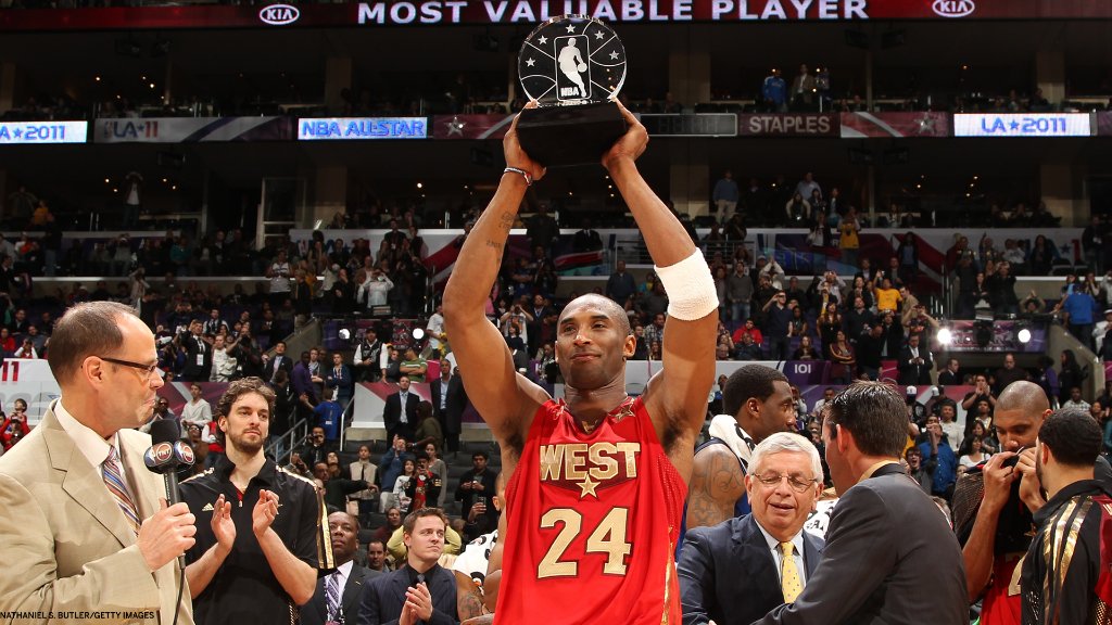 One year ago, Adam Silver announced the All-Star Game MVP would be named the Kobe Bryant MVP Award 🐍🏆