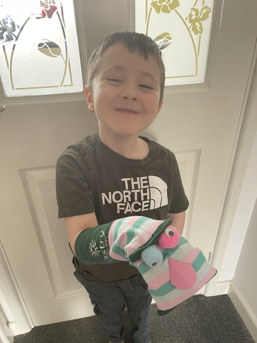 Whinham33's tweet photo. @teamvistryp in aid of child mental health awareness, my son was send some sock to do as he pleased. He made sock puppets. He was very happy and enjoyed the time making these. My daughter wanted a pair to wear when she goes riding to keep her feet warm. Thanks Vistry Group https://t.co/J4aAPEyAQH