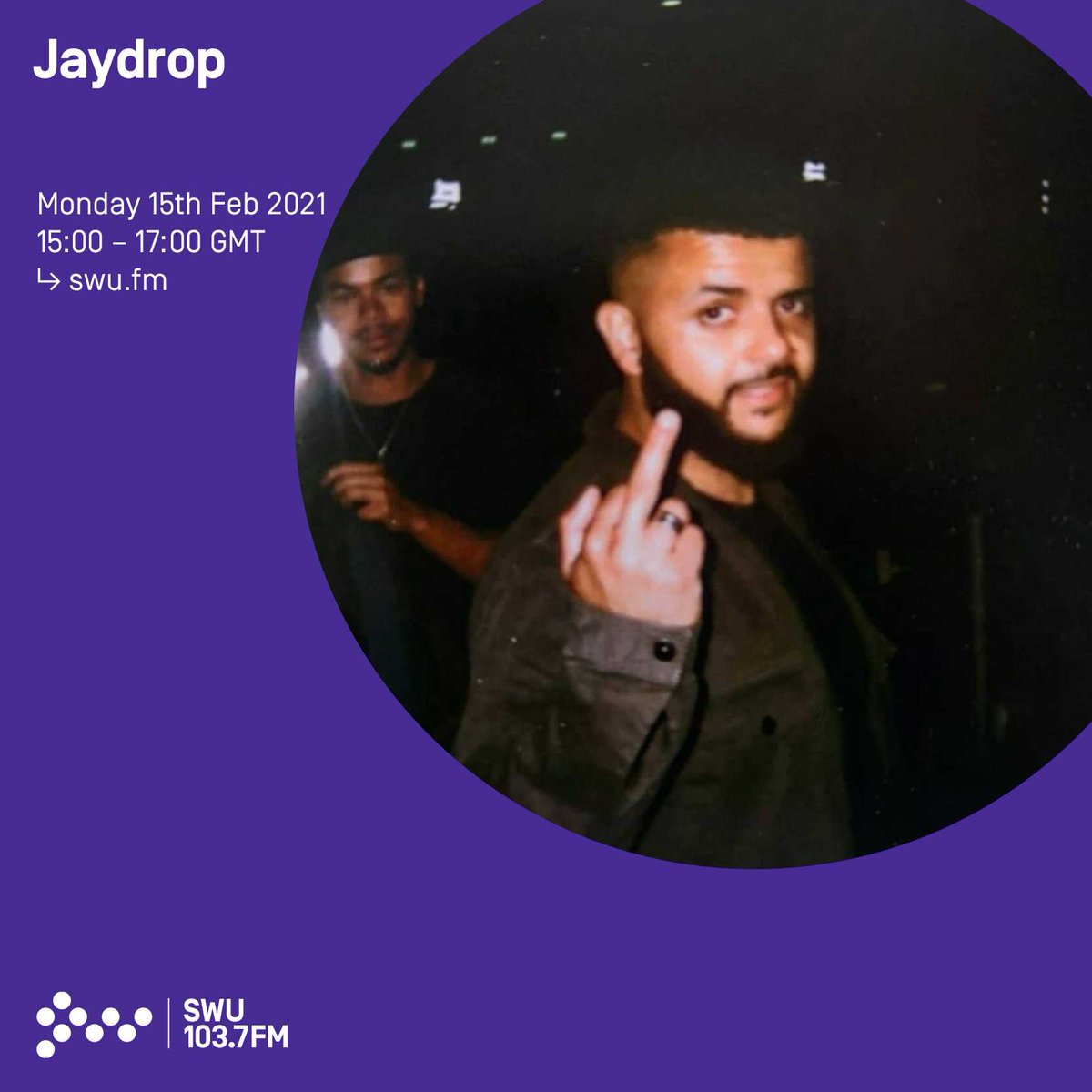 Live now! <a href="/Jaydropp/">Jaydrop</a> 

Listen on swu.fm/player/ iOS apps 
OR 103.7FM (Bristol &amp; surrounding areas) 

swu.fm