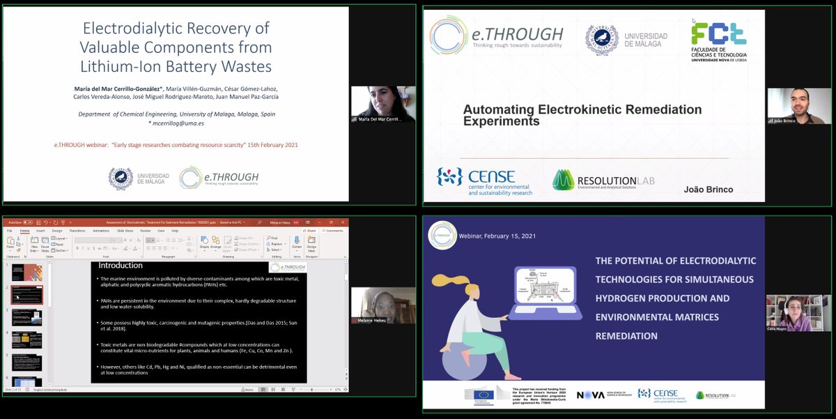 e.THROUGH (@ethroughproject) on Twitter photo Great webinar today with <a href="/eTHROUGHproject/">e.THROUGH</a> Early Stage Researchers :)
You can find the abstracts here -> ethrough.wordpress.com/2021/02/11/web………
@CENSE <a href="/FCTNOVA/">Faculdade de Ciências e Tecnologia | NOVA FCT</a> @DTU <a href="/ZeroWasteByg/">ZeroWaste Byg</a> <a href="/SapienzaRoma/">Sapienza Università di Roma</a> <a href="/InfoUMA/">Universidad de Málaga</a> #EcoRecycling Great webinar today with <a href="/eTHROUGHproject/">e.THROUGH</a> Early Stage Researchers :)
You can find the abstracts here -> ethrough.wordpress.com/2021/02/11/web………
@CENSE <a href="/FCTNOVA/">Faculdade de Ciências e Tecnologia | NOVA FCT</a> @DTU <a href="/ZeroWasteByg/">ZeroWaste Byg</a> <a href="/SapienzaRoma/">Sapienza Università di Roma</a> <a href="/InfoUMA/">Universidad de Málaga</a> #EcoRecycling