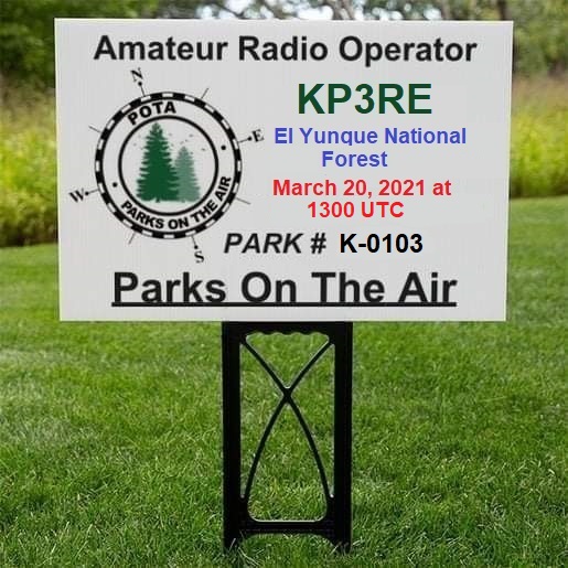 Radio Operadores del Este (KP3RE) will be on the Air again, next month on March 20, 2021 from El Yunque National Forest K-0103 #kp3re #parksontheair