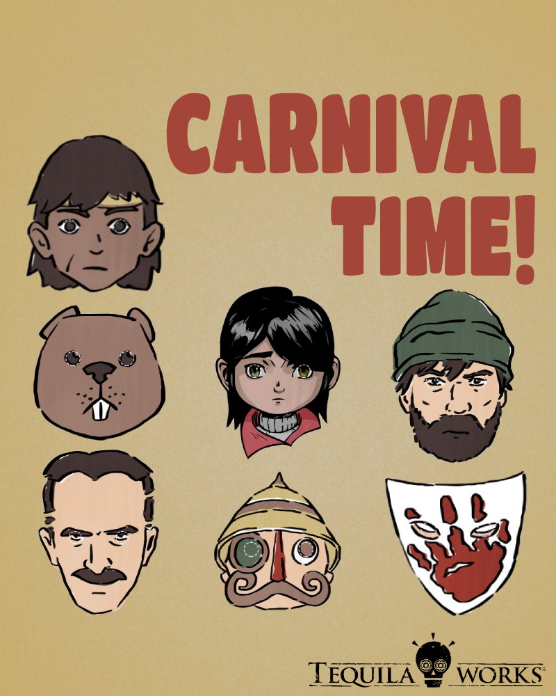 TequilaWorks's tweet image. It's Carnival time! And we made something special for you 😊

Now you can print the masks of your favourite Tequila Works' characters from our website in high quality! 
🎭tequilaworks.com/en/its-carniva…