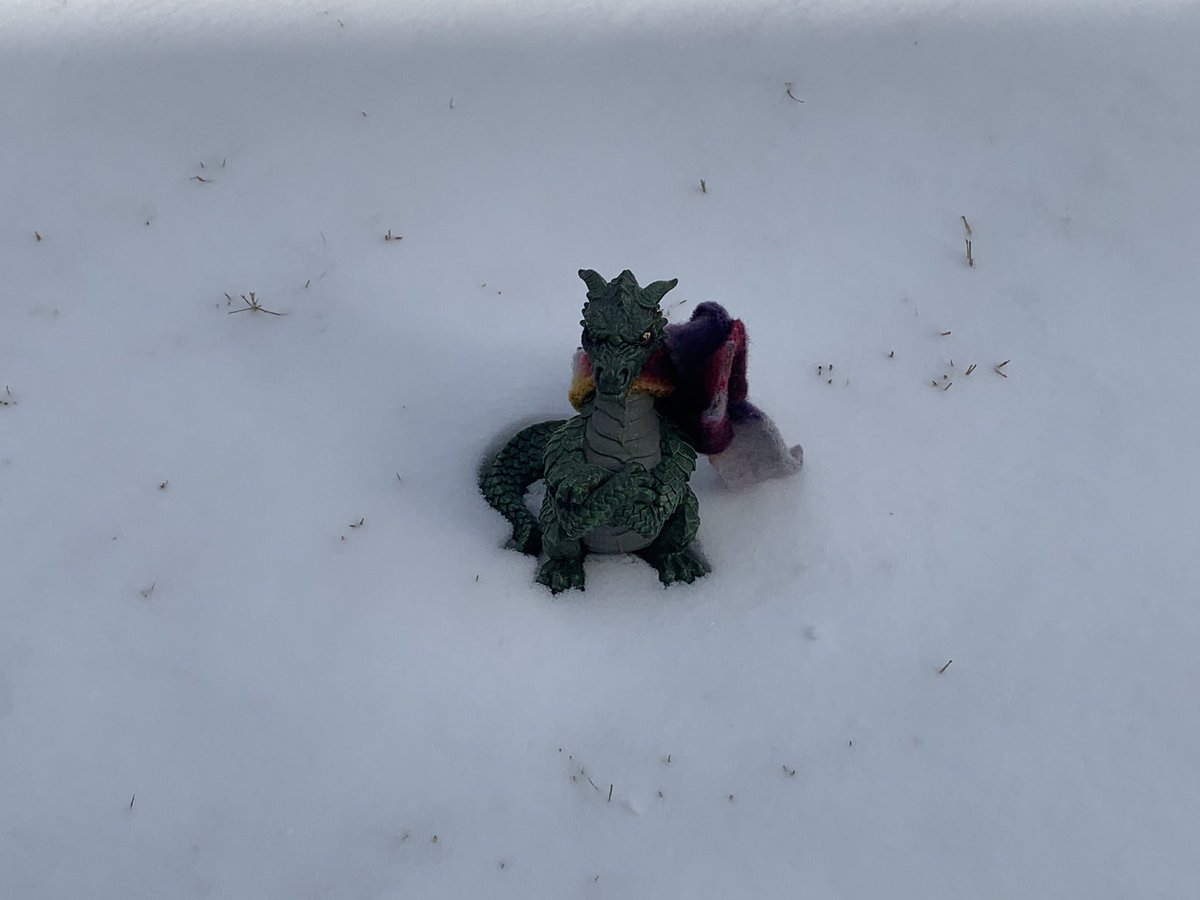 TheGDGame's tweet image. Katie the not amused green dragon is not amused